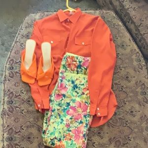 Outfit pants top shoes